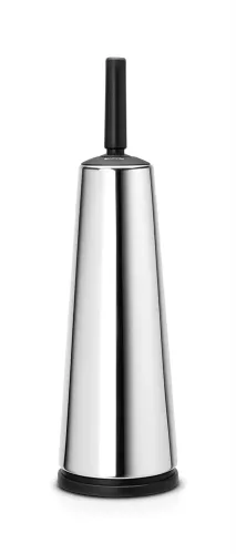 Brabantia WC-borste med hållare i rostfritt stål – stilren och hygienisk toalettborste med diskret förvaring för badrum