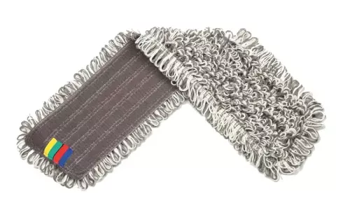Wetloop Pro mopp 90 cm, bred mikrofibermopp med öglad struktur för effektiv våt- och fuktmoppning av stora ytor