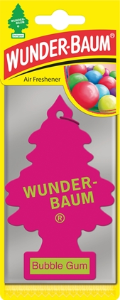 Wunder-Baum doftgran Bubble Gum 1-pack – fräsch och söt doft för bil och små utrymmen