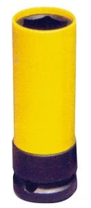 Hylsa 1/2" x 19 Hjulmutter - Gul