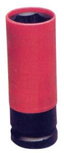 Hylsa 1/2" x 21 Hjulmutter - Röd