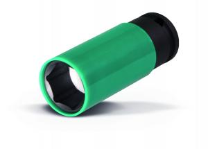 Hylsa 1/2" x 22 Hjulmutter - Grön