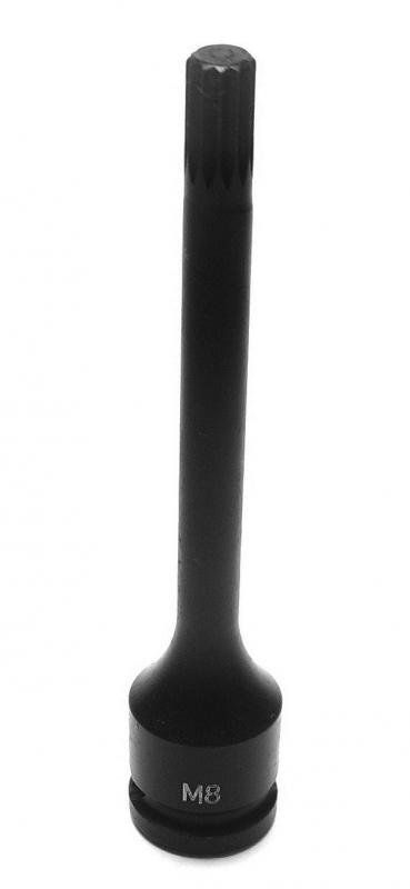 Hylsa 1/2" x M12 XZN 12-tand - Lång