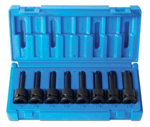 Hylssats 1/2" Torx Invändig Lång, 8 Delar