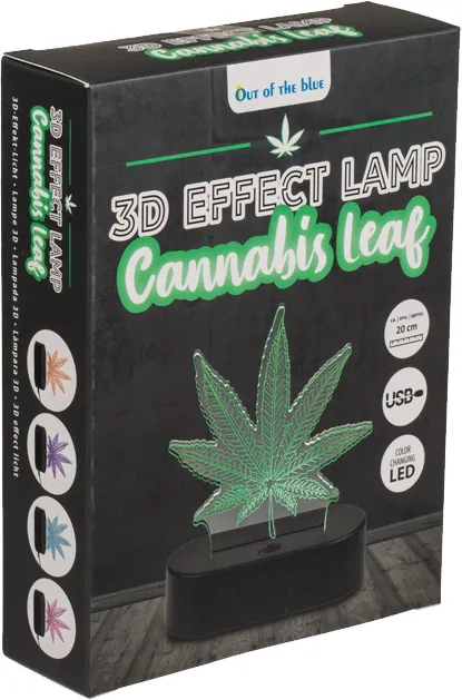 Hampblad 3D-LED Lampe