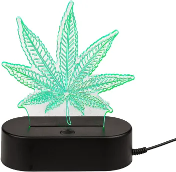 Hampblad 3D-LED Lampe