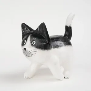 Kattfigur i Trä