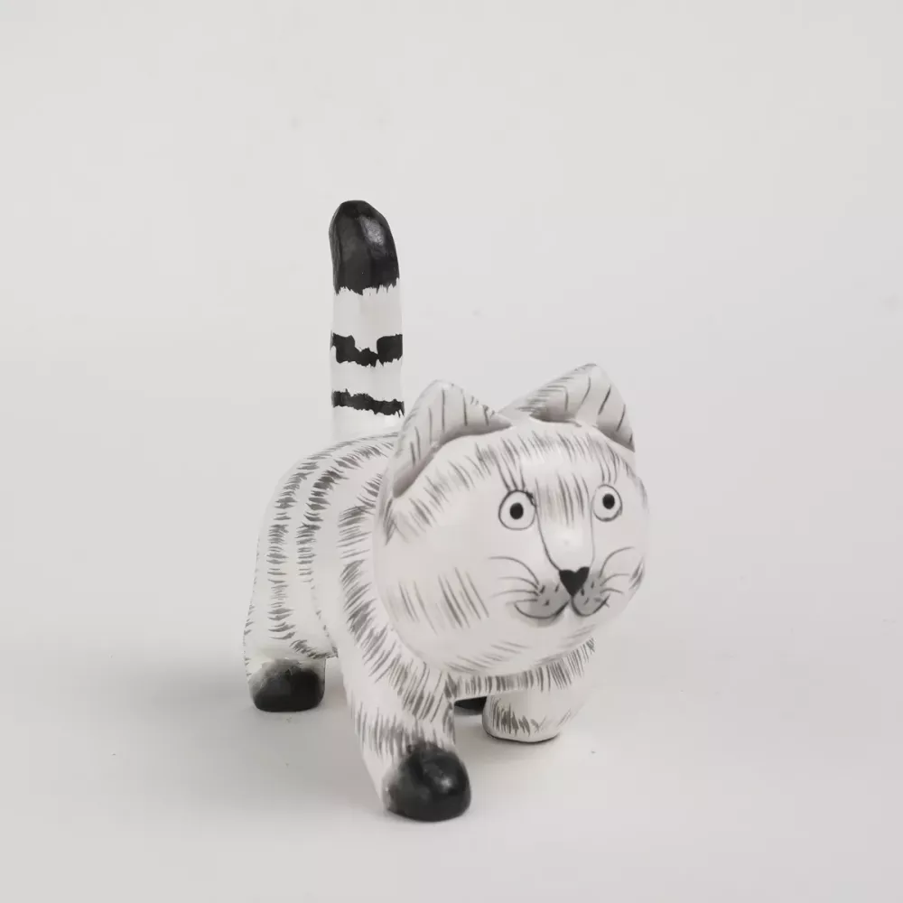 Kattfigur i Trä