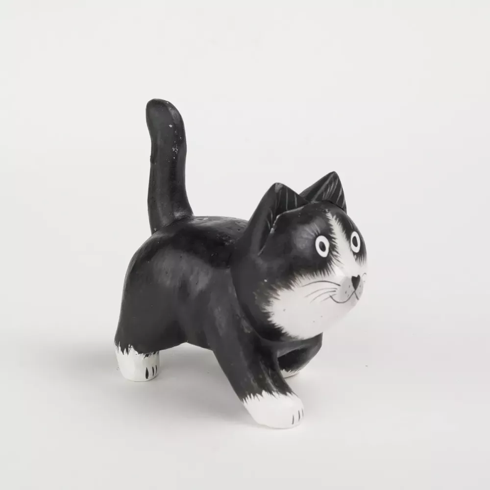 Kattfigur i Trä
