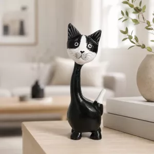 Kattefigur i Tre Sort