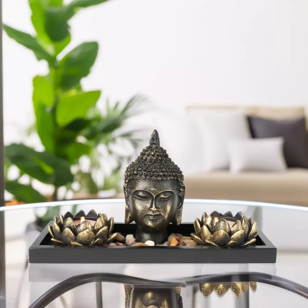 Buddha Zen Garden Ljusstake