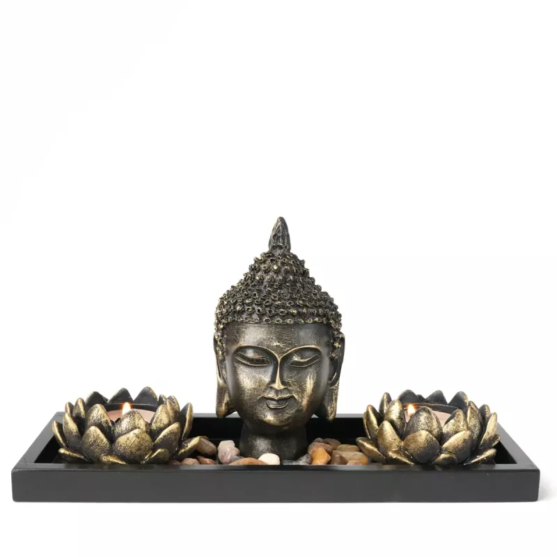 Buddha Zen Garden Ljusstake