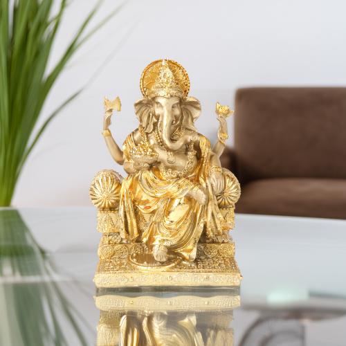 Ganesha Staty Sittande