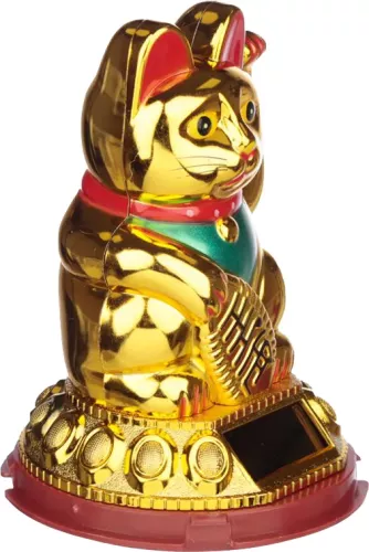 Solcellsfigur Lucky Cat