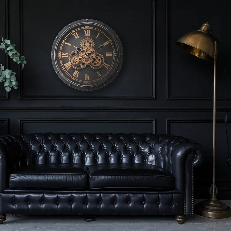 Klokke Vegg Motion Gear Clock