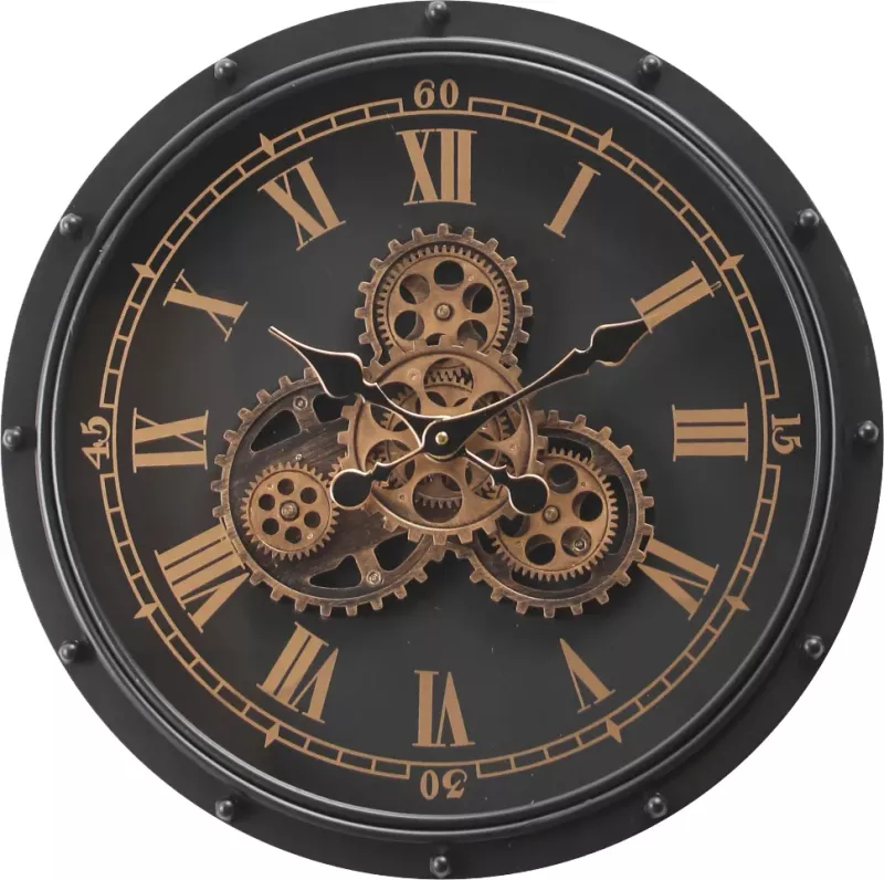 Klokke Vegg Motion Gear Clock