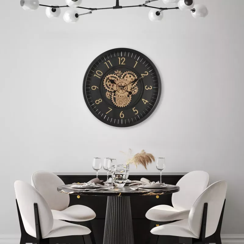 Klokke Vegg Motion Gear Clock