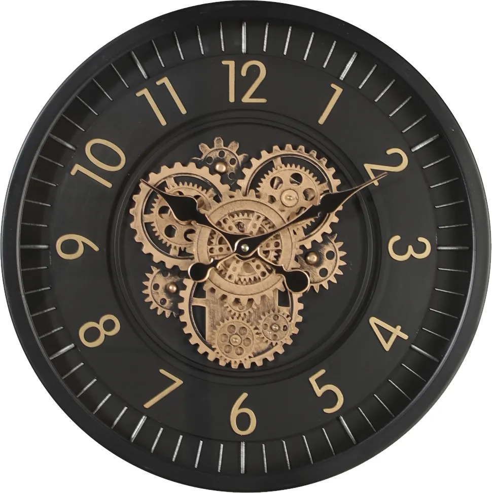 Klokke Vegg Motion Gear Clock