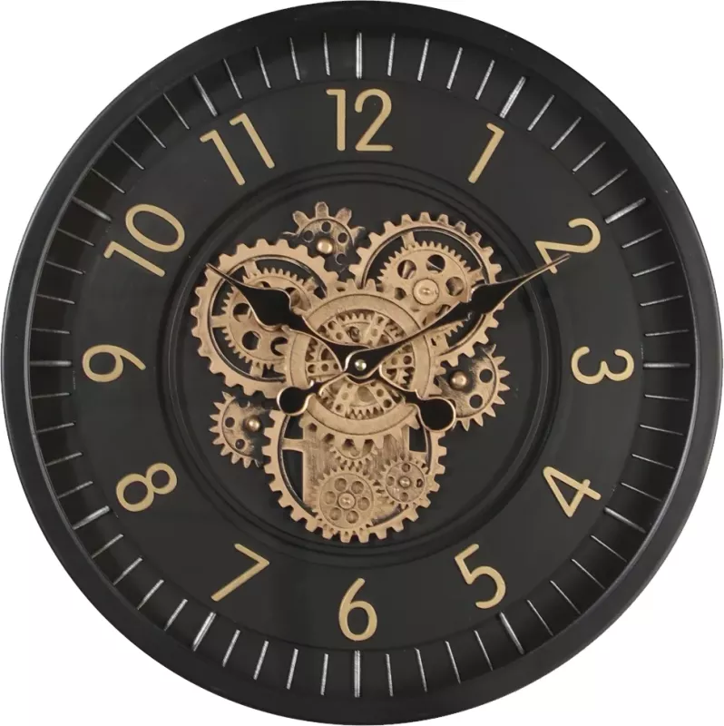Klokke Vegg Motion Gear Clock