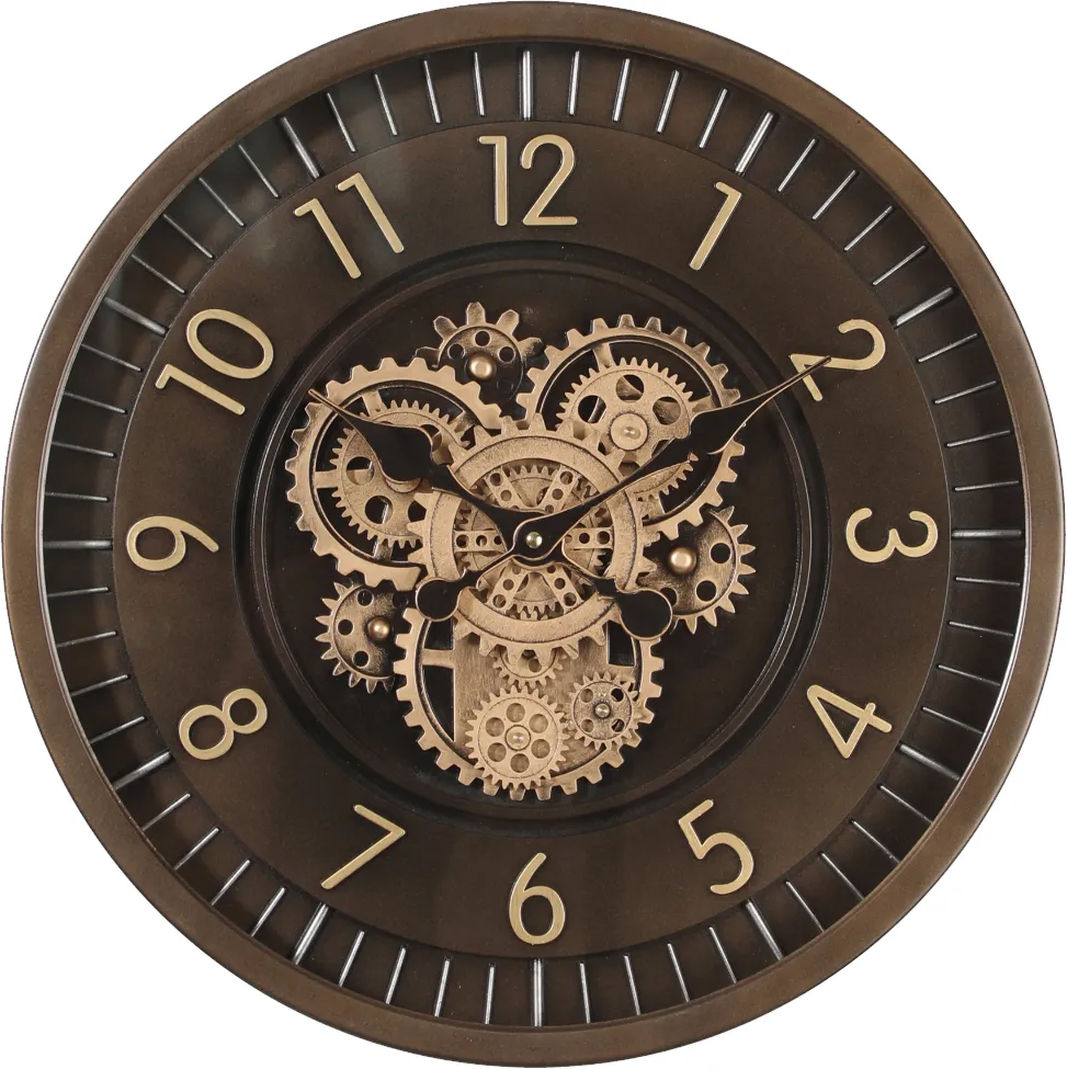 Klokke Vegg Motion Gear Clock