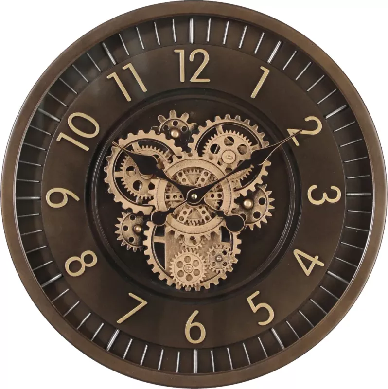 Klokke Vegg Motion Gear Clock