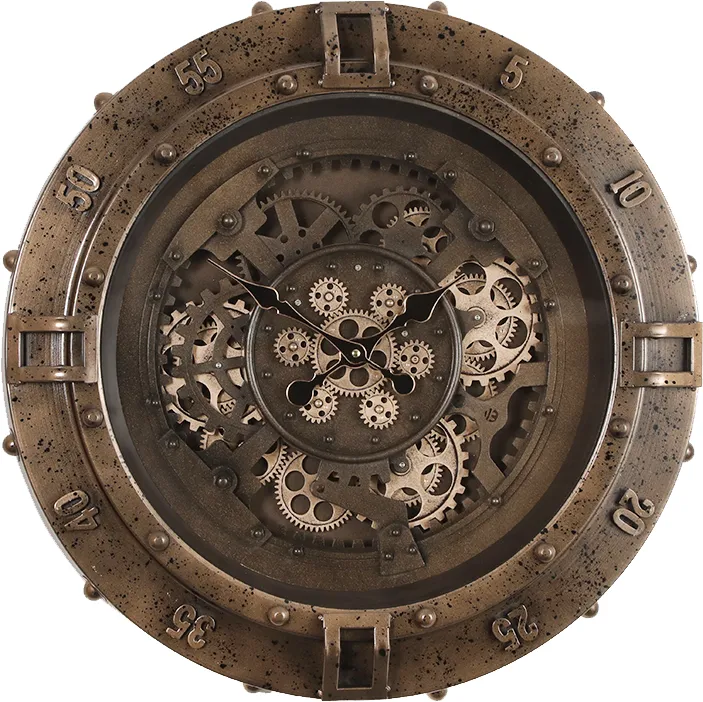 Klokke Vegg Motion Gear Clock