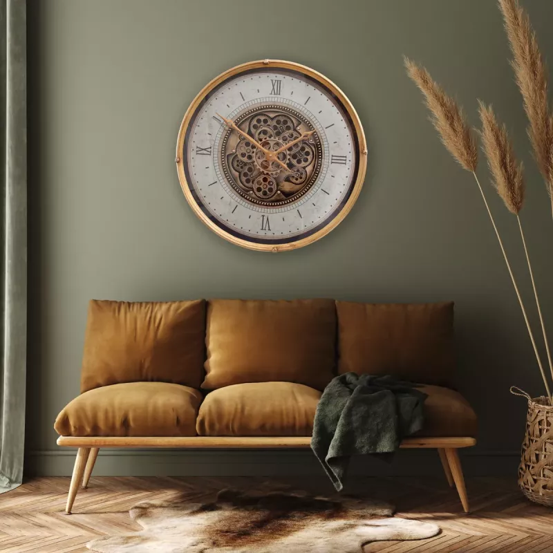 Klokke Vegg Motion Gear Clock