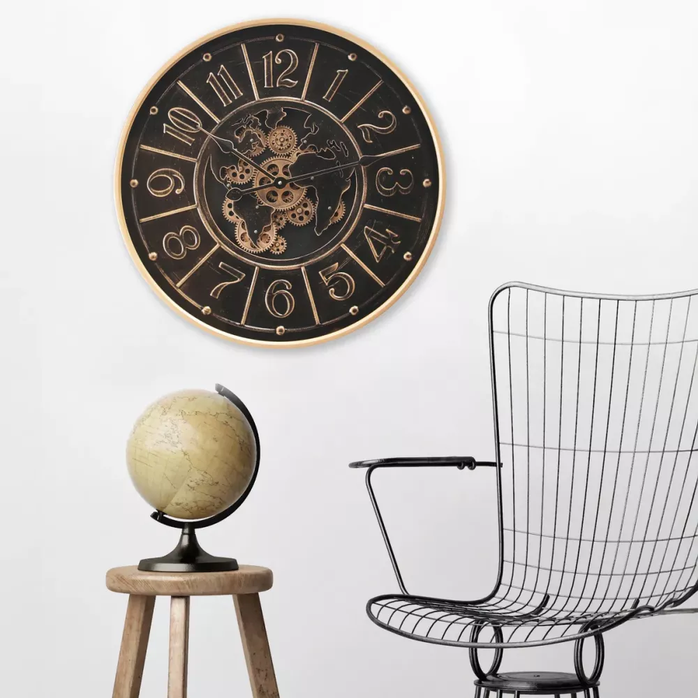 Klokke Vegg Motion Gear Clock