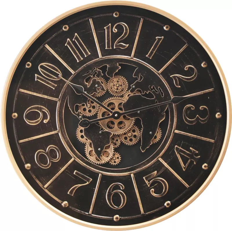 Klokke Vegg Motion Gear Clock