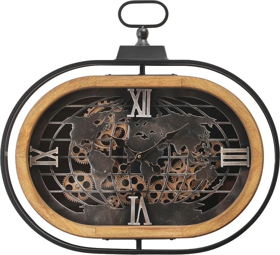 Klokke Vegg Motion Gear Clock