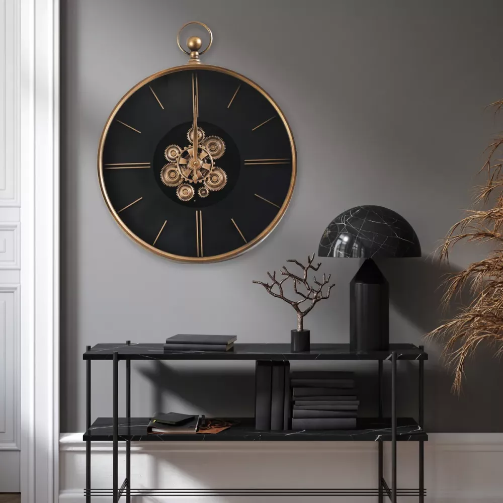 Klokke Vegg Motion Gear Clock