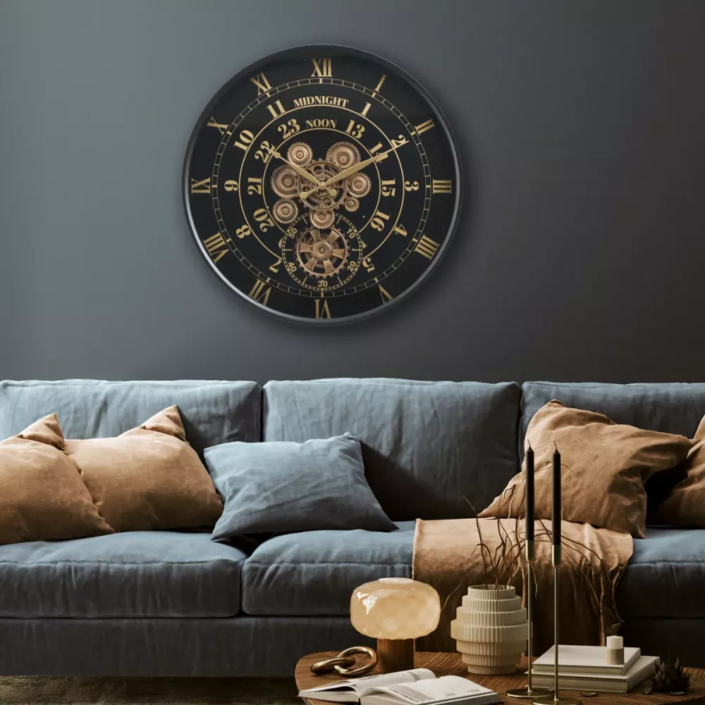 Klokke Vegg Motion Gear Clock
