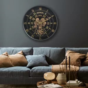 Klokke Vegg Motion Gear Clock
