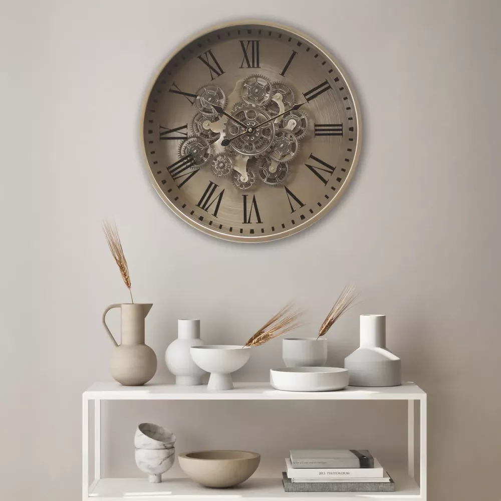 Klokke Vegg Motion Gear Clock