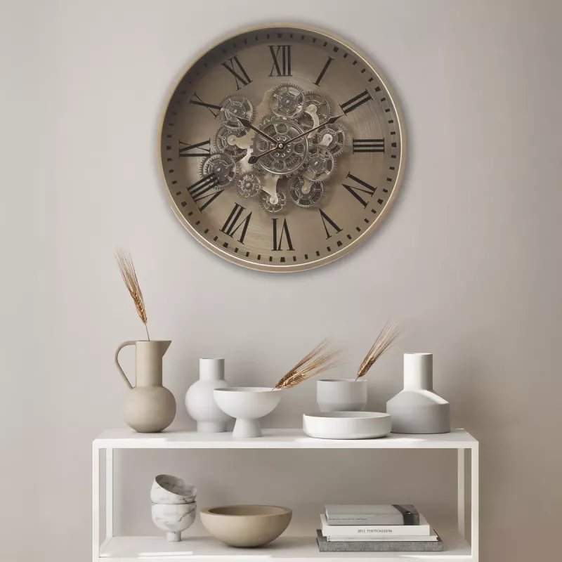 Klokke Vegg Motion Gear Clock