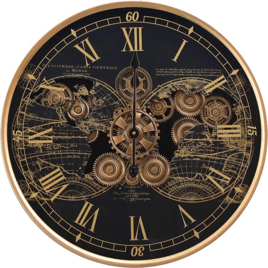 Klokke Vegg Motion Gear Clock