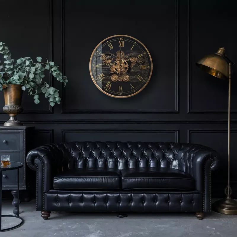 Klokke Vegg Motion Gear Clock