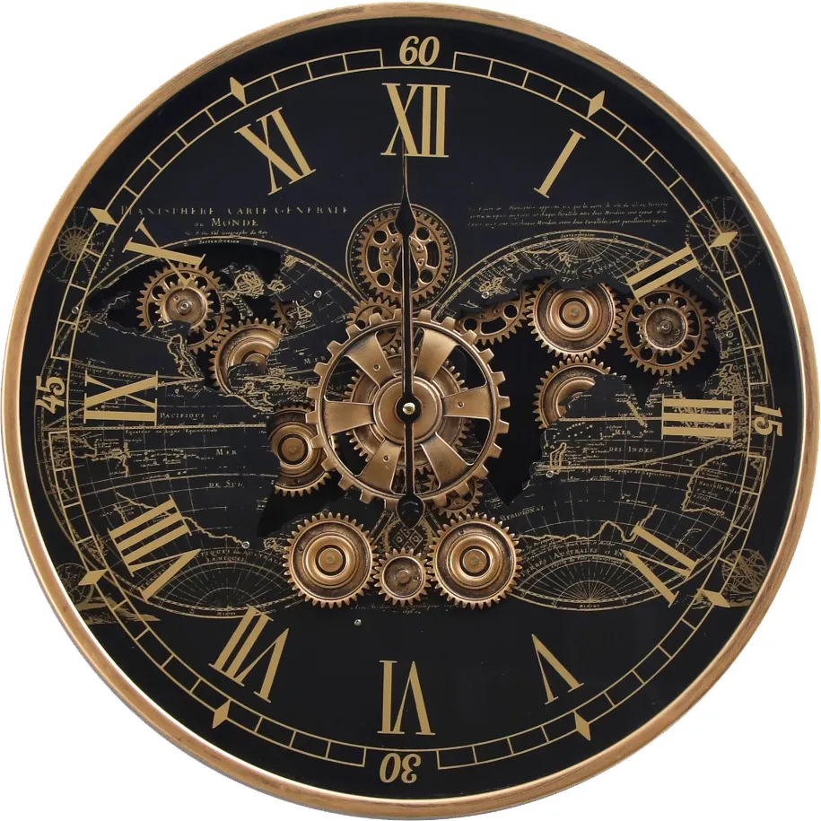Klokke Vegg Motion Gear Clock
