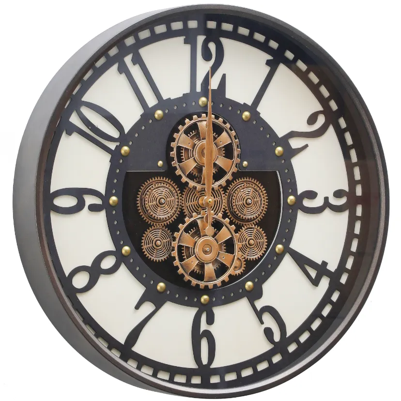 Klokke Vegg Motion Gear Clock