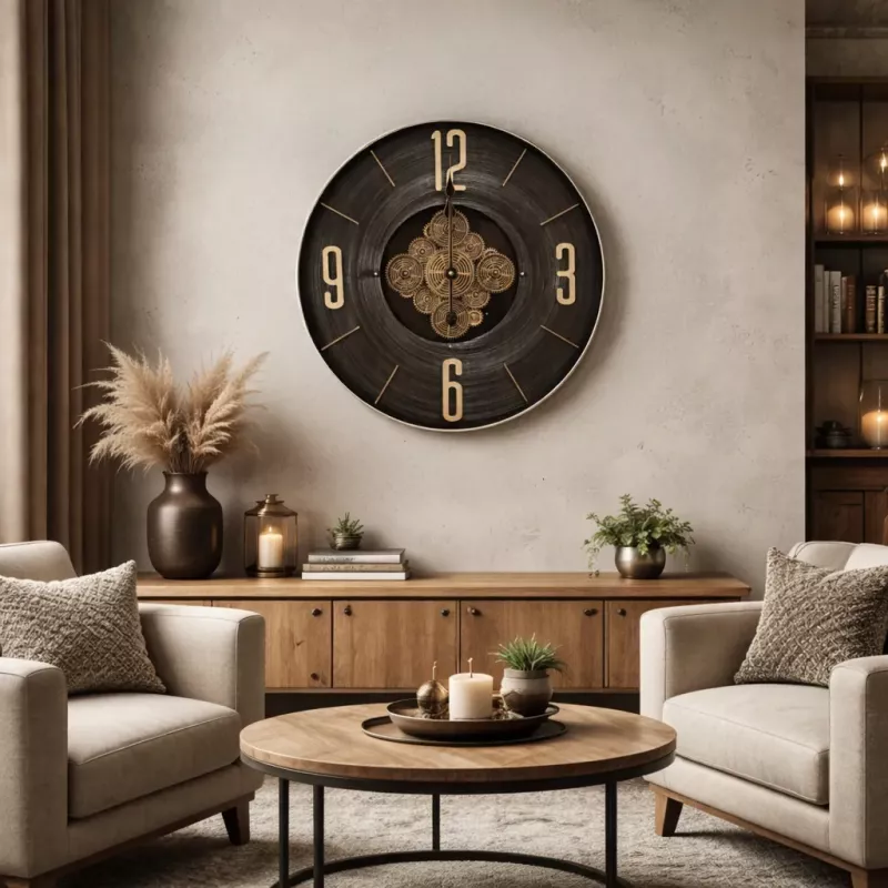 Klokke Vegg Motion Gear Clock