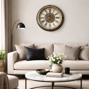 Klokke Vegg Motion Gear Clock