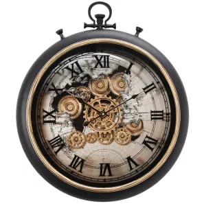 Klokke Vegg Motion Gear Clock