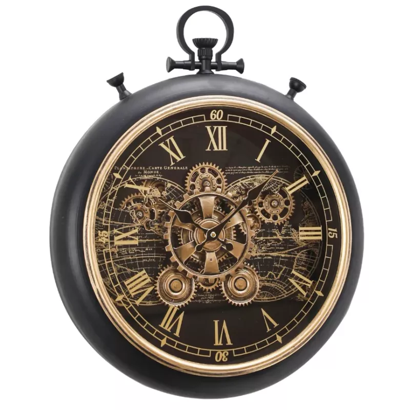 Klokke Vegg Motion Gear Clock