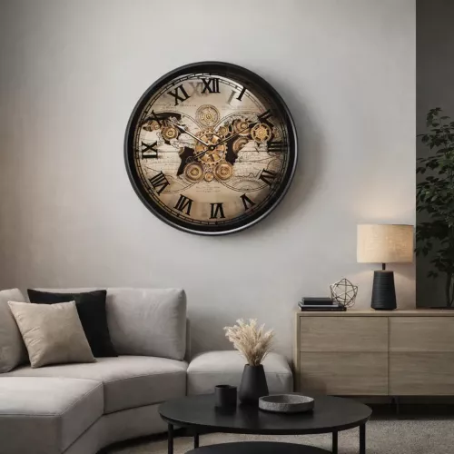 Klocka Vägg Motion Gear Clock
