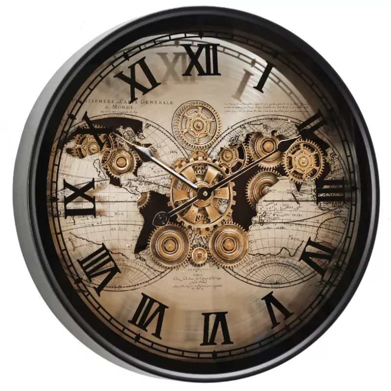 Klokke Vegg Motion Gear Clock