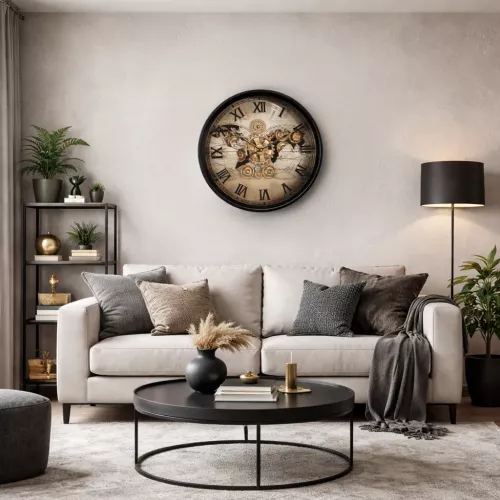 Klocka Vägg Motion Gear Clock