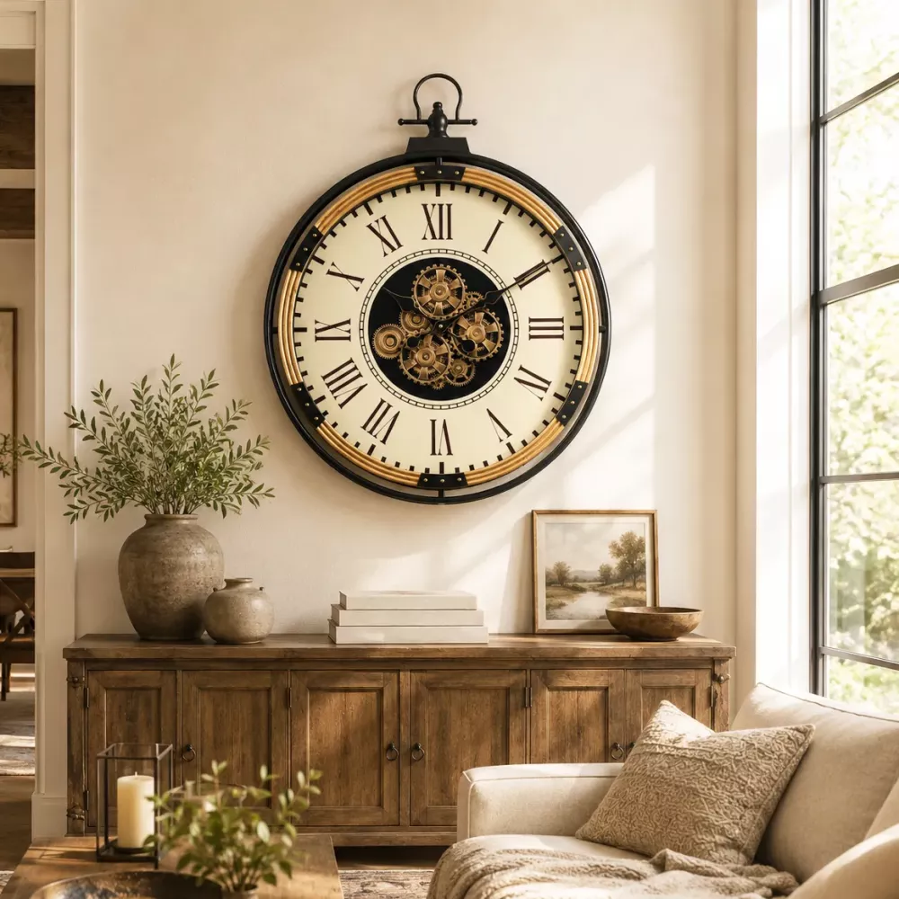 Klocka Vägg Motion Gear Clock