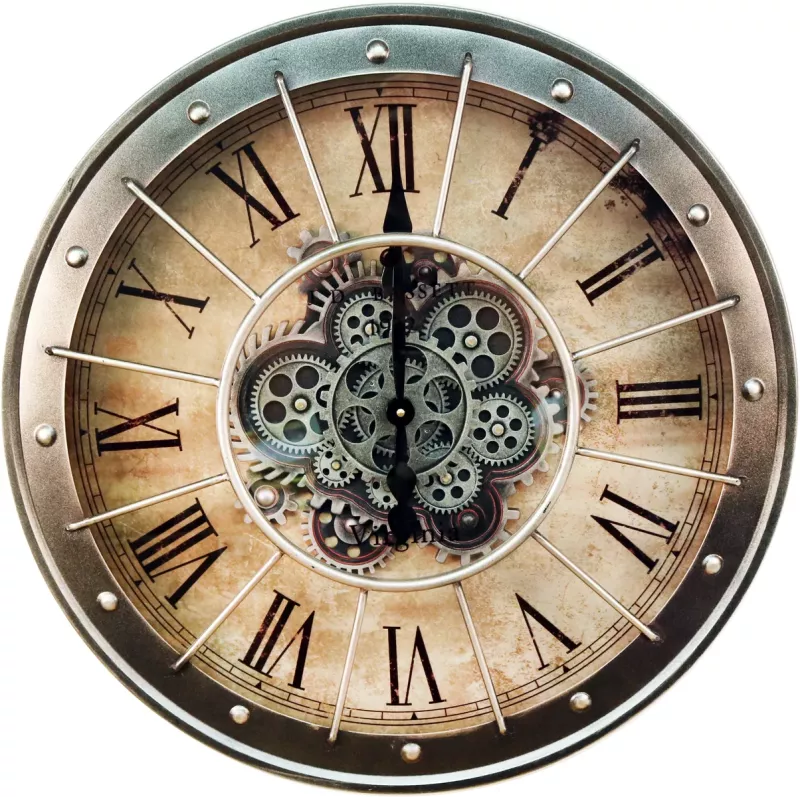 Klokke Vegg Motion Gear Clock