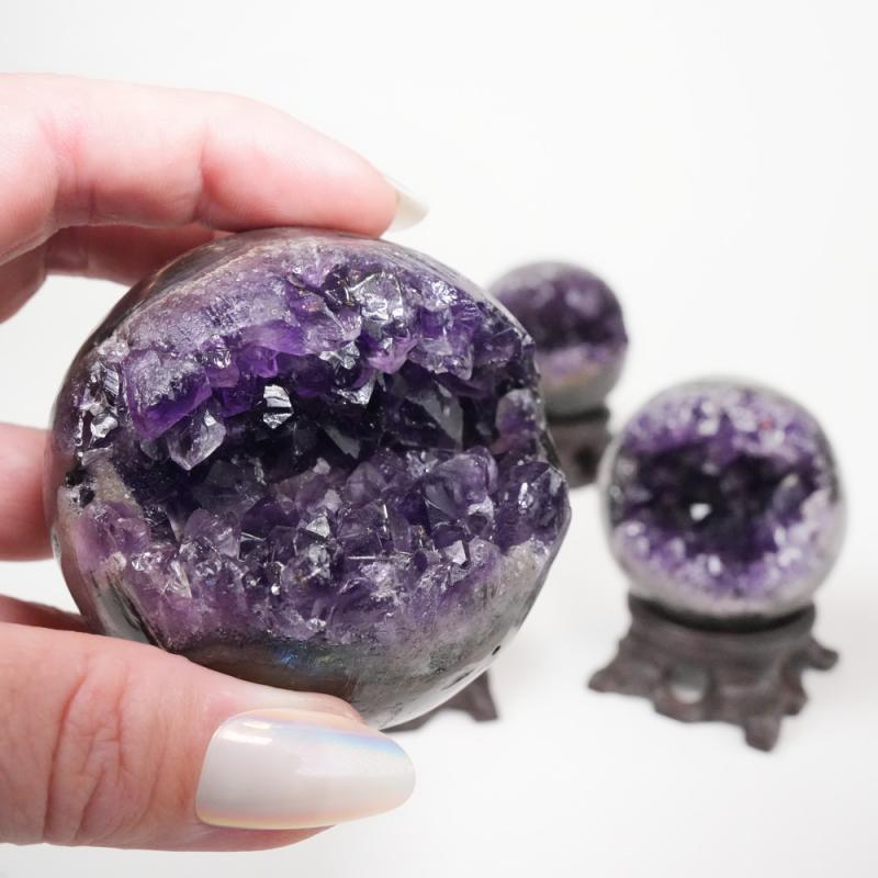 Kristall Ametist Klot Geod S