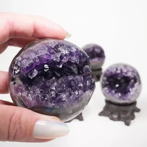 Kristall Ametist Klot Geod S